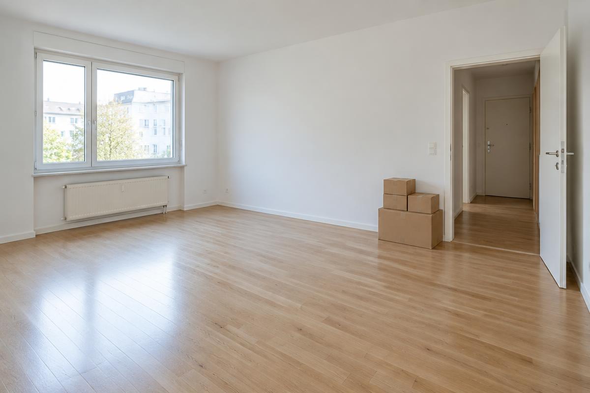 Lege ontruimde kamer